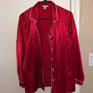 RED Satin Pajamas Set